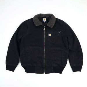 Black Carhartt Sherpa Lined Jacket